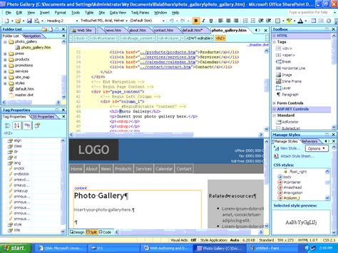 Web Authoring and Designing with SharePoint Designer 2007 - CodeProject