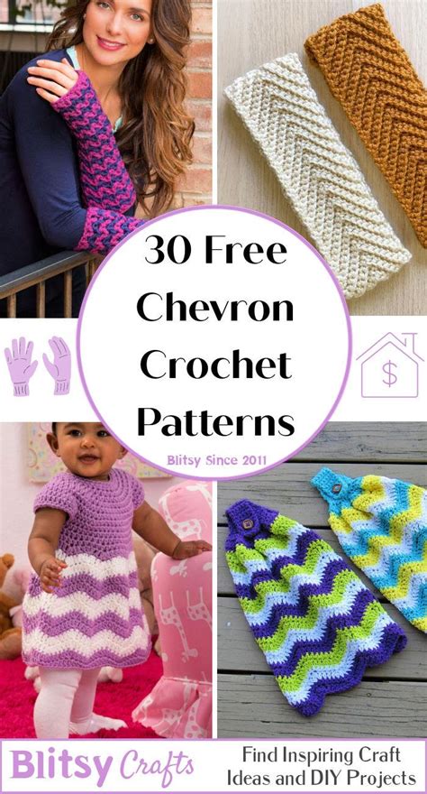 30 Free Chevron Crochet Pattern Collection - Blitsy