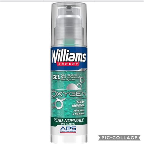 GEL À RASER PEAUX NORMAL OXYGEN MENTHOLÉ WILLIAMS Cdiscount Au quotidien