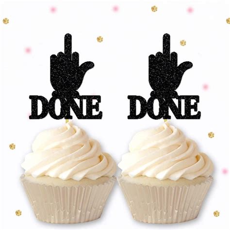 Middle Finger Cupcake Topper Etsy