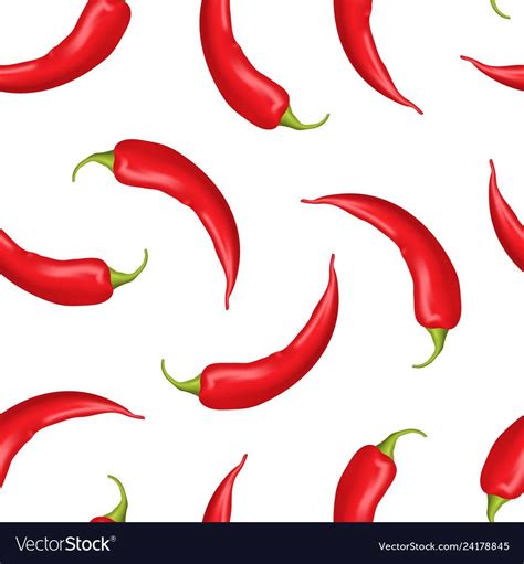 Realistic Detailed D Whole Hot Chili Pepper Vector Image On Vectorstock Artofit