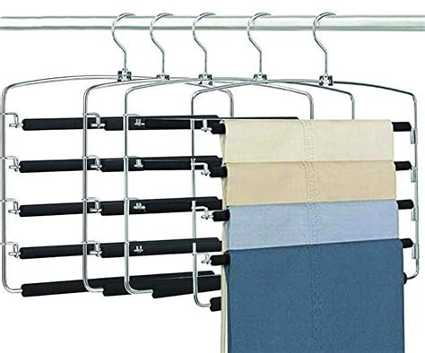 Magic Multi Pants Trousers Hangers Smart Closet Saver Pack Of 4 Heavy