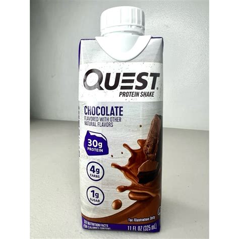 Quest Protein Shake Per Bottle 325ml Chocolate Vanilla Salted Caramel Shopee Philippines