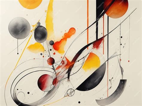 Premium AI Image | Abstract Painting Elements Roughly Defined Inspirations 