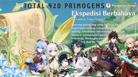 Event Eksdpedisi Berbahaya Day Genshin Impact Indonesia Youtube