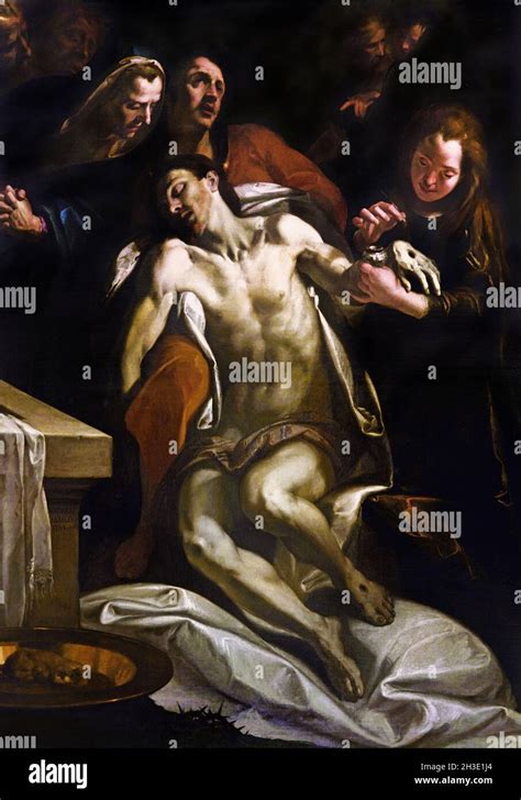 Deposition By Andrea Ansaldo 1584 1638 Italy Italian Descent From