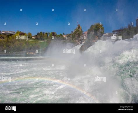 The Rhine Falls With Schaffhausen Canton Schaffhausen Switzerland