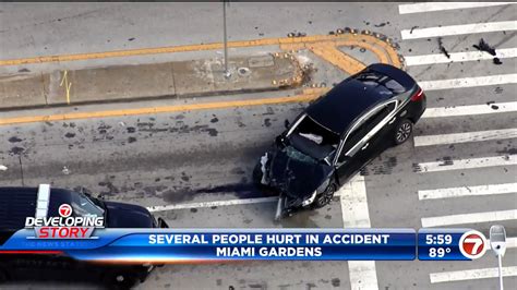 2 Transported After Crash In Miami Gardens Nw 22nd Ave And 183rd St