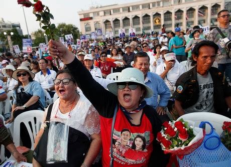 Supporter Pheu Thai Party Wears Face Editorial Stock Photo Stock