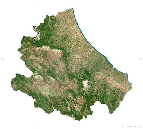 Abruzzo Italy White Solid Sentinel 2 Satellite Stock Image Image