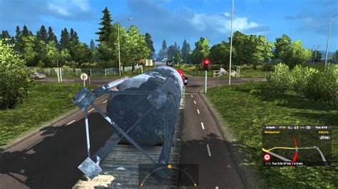 Euro Truck Simulator Scania R Transporting Reservoir Tank From