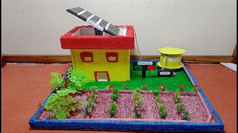 Solar Power Plant Working Model For Farmers School Project YouTube