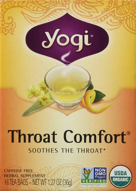 Yogi Tea Throat Comfort 16 Tea Bags Grocery Tea Sampler Grocery And Gourmet Food