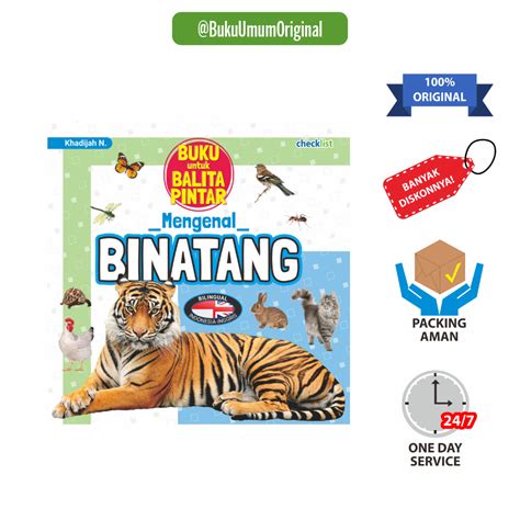 Jual Buku Untuk Balita Pintar Mengenal Binatang Khadijah N Shopee