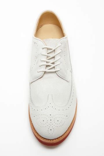 Wingtip Classic White Suede Oxfordthis Is A Nice Shoe Suede Oxfords Oxford Shoes Shoes