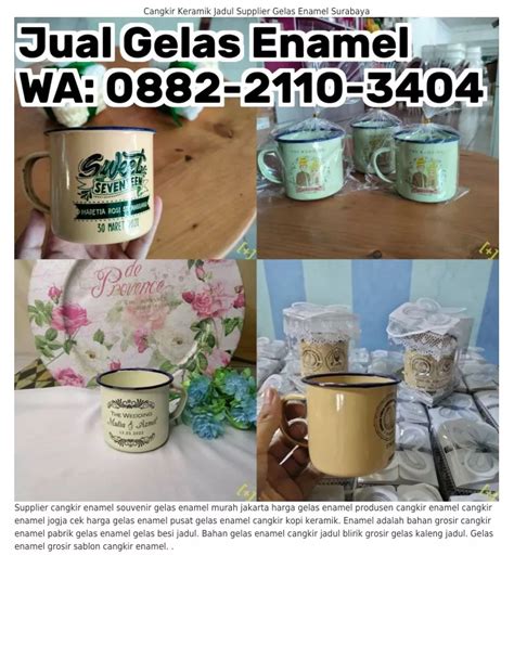 PPT O88ᒿ ᒿIIO ౩4O4 WA Harga Gelas Enamel Untuk Souvenir Enamel