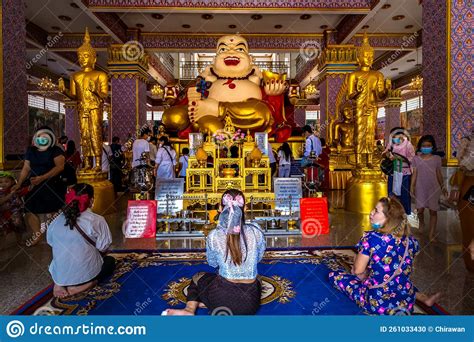 Wat Bang Phli Yai Klang Temple In Bang Phli Yai Editorial Image Image