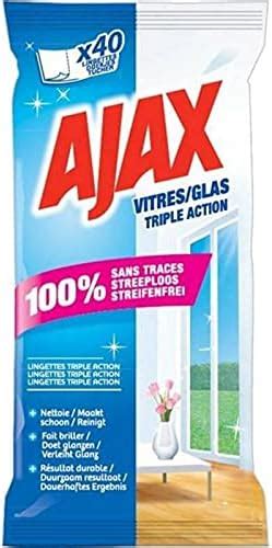 Ajax 40 Lingettes Vitres Triple Action Lot De 3 Amazon Fr Epicerie