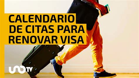 Actualizan calendario cuándo hay citas para renovar visa de EU YouTube