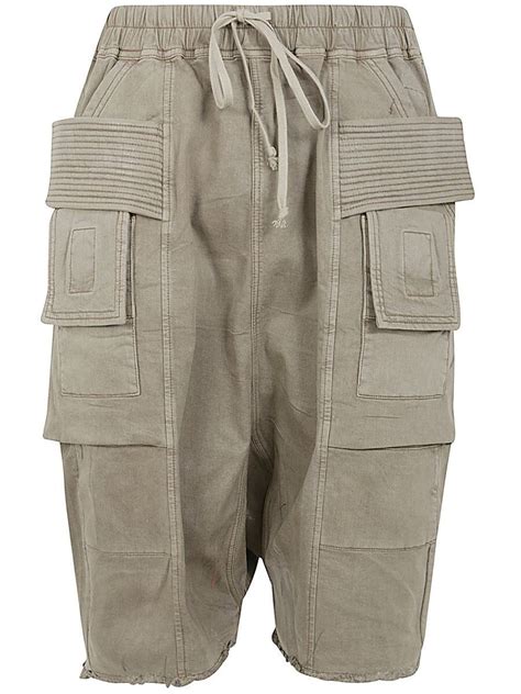 Buy Rick Owens Creatch Cargo Pods Shorts Grey At 33 Off Editorialist