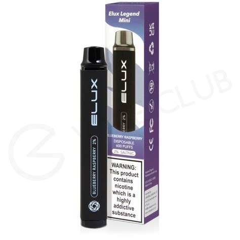 Blueberry Raspberry Elux Legend Mini Disposable Vape