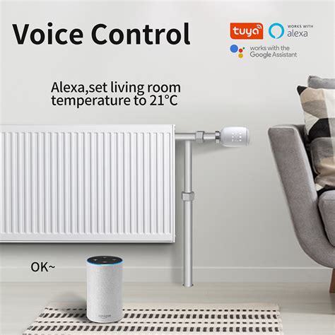 Tête thermostatique intelligente Tuya ZigBee 3 0 Commande de radiateur