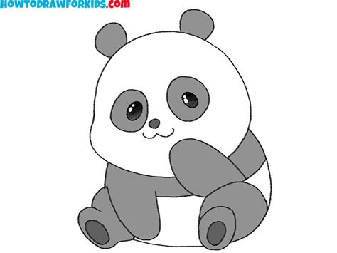 How to Draw a Baby Panda - Easy Drawing Tutorial For Kids