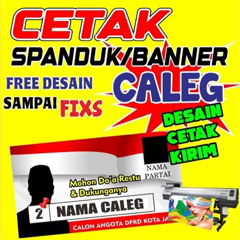 Jual CETAK SPANDUK CALEG Shopee Indonesia