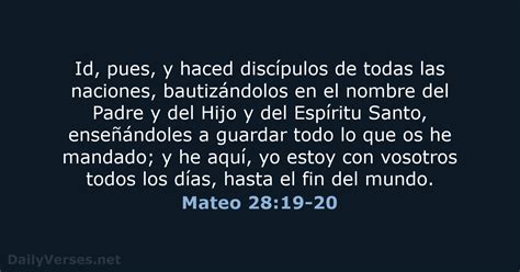 22 de febrero de 2020 Versículo de la Biblia del día LBLA Mateo