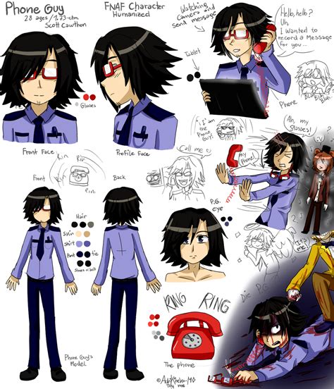 Phone Guy Scott Fnaf Humanized By Adrikoneko Mizuiro On Deviantart