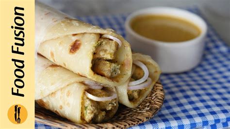 Chicken Chutney Paratha Roll Recipe By Food Fusion Youtube