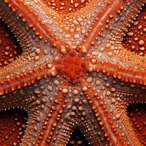 Premium Photo Closeup Of A Starfishs Textured Skin