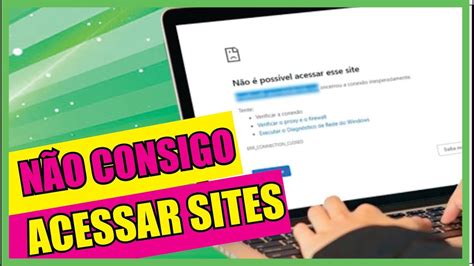 COMO CORRIGIR o ERRO NÃO é POSSIVEL ACESSAR ESSE SITE YouTube