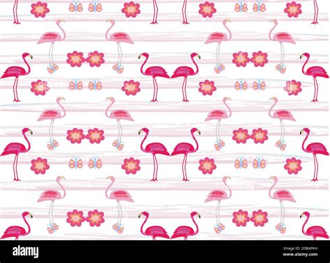 Seamless Flamingo Bird Pattern Hi Res Stock Photography And Images Alamy