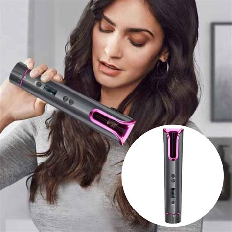 New Automatic Curling Wand Cordless Usb Rechargeable Self Rotating Curling Auto Hair Curler