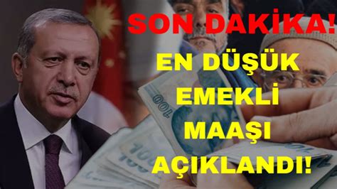 Son dakika En düşük emekli maaşı açıkladı Milyonlarca emekliye