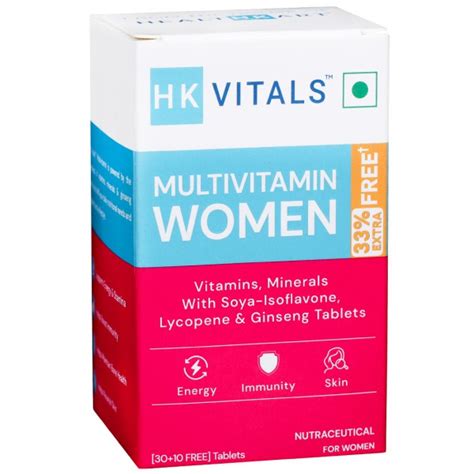 Buy Healthkart HK Vitals Multivitamin Women Free 33 Extra 30 Tablets