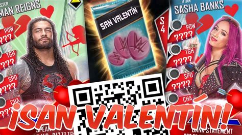 WWE SUPERCARD ESPECIAL SAN VALENTÍN CÓDIGO QR YouTube