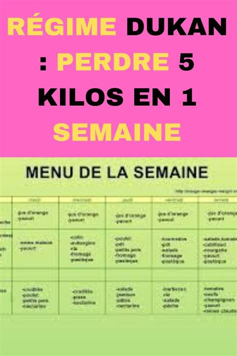 farrandco Menu Pour Maigrir En Une Semaine Régime 1200 calories par