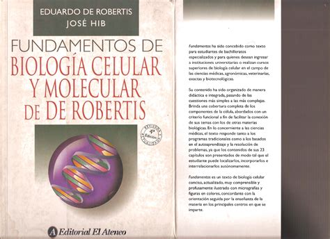 Fundamentos De Biolog A Celular Y Molecular Eduardo M F De Robertis