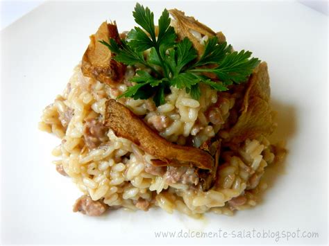 DOLCEmente SALATO Risotto Al Vino Rosso Con Salsiccia E Porcini