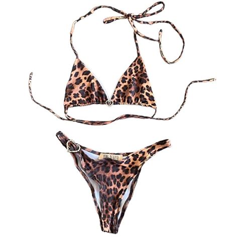 Young Reaper Leopard Print Bikini Set🐆 Top And Depop