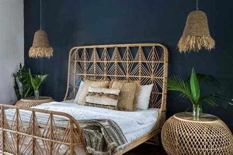 Rattan Bett Vintage ☀ 2025 Rattan Paradiesde
