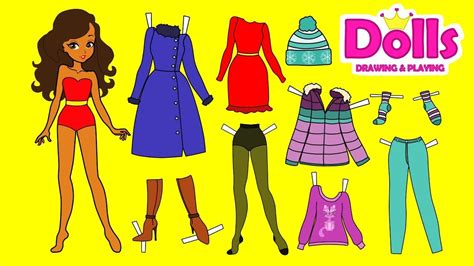 Printable Paper Dolls Drawing And Playing