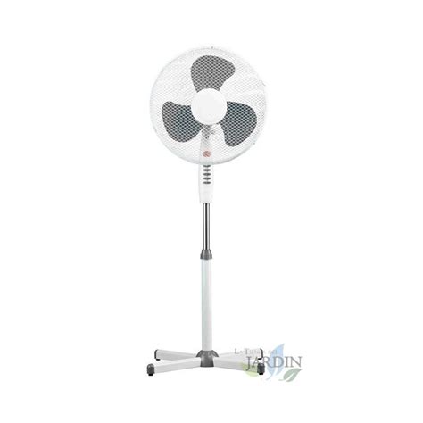 Ventilador De Pie Velocidades W Gris