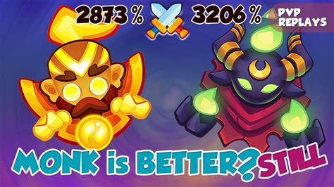 Monk Is Better Vs Cultist Pvp Rush Royale Youtube