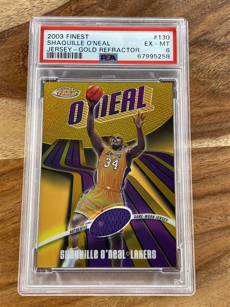 Finest Gold Refractor Jersey Shaquille Oneal Psa Flickr