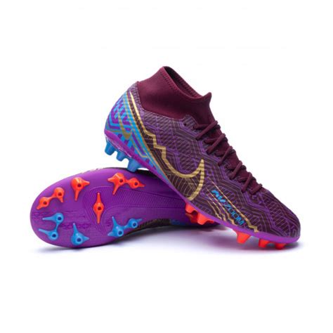 Chuteira Nike Air Zoom Mercurial Superfly 9 Academy Mbappé AG Dark