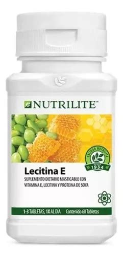 Vitaminas Nutrilite Lecitina E 60 Tabletas Masticables Sabor Sin Sabor Envío Gratis