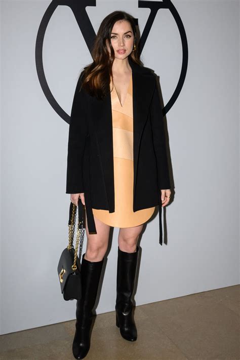 Ana De Armas At Louis Vuitton Womenswear Fall Winter Show At